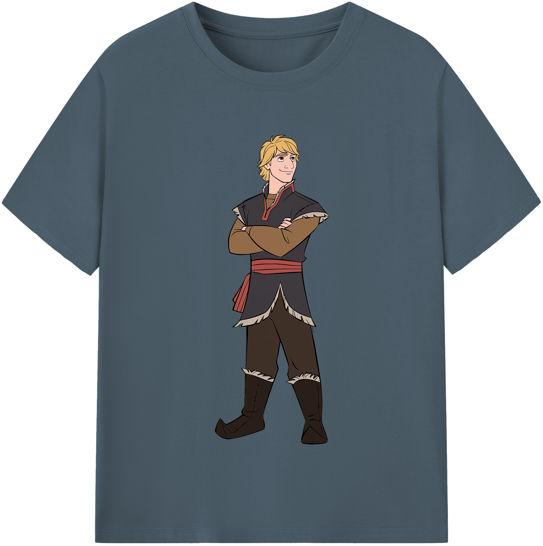 （画像用） アナと雪の女王 アンナ エルサ Frozen Anna Elsa 綿100％半袖Tシャツ（フロントプリント）